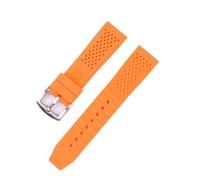 MUXUMAO Reloj universal de cabeza plana for hombre y mujer, correa de silicona recta, deportivo, color sólido, banda de 18/20/22/24 mm(Red,20mm)