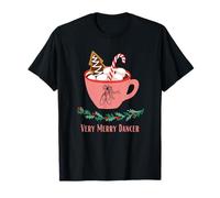 Muy Feliz Bailarina Navidad Navidad Vacaciones Ballet Moda Camiseta
