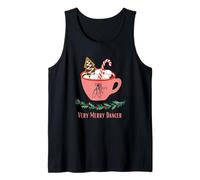 Muy Feliz Bailarina Navidad Navidad Vacaciones Ballet Moda Camiseta sin Mangas