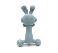 Muy Petit Rabbit Mordedor Bebé, Libre de BPA y sin tóxicos, Mordedores Bebes 6-12 Meses, Teether, Mordedor Refrigerante Bebe, Juguetes Sensoriales Bebe 0-6 Meses (Azul)