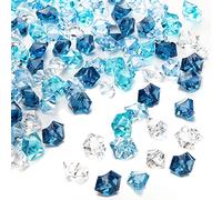 MUYAPAY 150 Piezas de Rocas de Hielo Trituradas Falsas, Cubitos de Hielo de Imitación, Piedras Acrílicas, Gemas de Diamante para Relleno de Jarrón, Decoración de Bodas