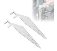 MUYAPAY 2 Piezas Ganzuas Bomberos, Ganzuas Cerrajeria Profesional Herramientas de Bomberos, Ganzua Portátil, Herramienta de Apalancamiento Multiusos, para Principiante, Bomberos, Policías