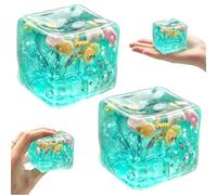 MUYAPAY 2 Piezas Pelotas Antiestres con Forma de Cubito de Hielo Stress Ball 4,5×4,5×4,5CM Pequeño y Portátil Bola Antiestres Alivia La Fatiga Los Dedos Calma La Ansiedad Tranquiliza y Relaja