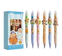 MUYAPAY 6 Piezas 0,5 MM Punta Boligrafos Bolis Gel Borrable Papeleria Material Escolar con Múltiple Motivos Animales para Niño Notas del Diario Uso Escuelas Oficinas Regalos Regreso a Clases(Estilo 4)