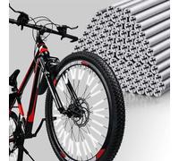 MUYAPAY Juego de 72 reflectores para radios de bicicleta, alternativa a los ojos de gato y la luz de radios, reflectores de bicicleta