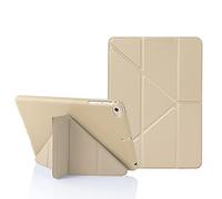 MuyDoux Funda para iPad Mini 5 4 3 2 1, Carcasa Origami iPad Mini 7,9 Pulgadas, 5 en 1 Múltiples Ángulos de Visión, Tapa Sedosa con Contraportada Suave Antigolpes, Auto Sueño/Estela, Beige