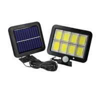 Muyilanc 160 COB Luz con EnergíA Solar Sensor de Movimiento Al Aire Libre Luz Solar LáMpara de Pared Impermeable para JardíN Garaje Calzada Porche Valla