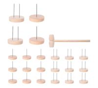 Muyilanc 24 Soportes para Muñecas de Crochet, Soportes de Madera para Muñecas con Animales de Crochet, Base para Muñecas de Figuras.