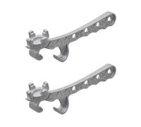 Muyilanc Aleación de Aluminio Abridor de Cubo de Metal Cubos de Plata Tapa Llave Galón Abridor de Cubo para Cubo de Pintura Barril Tapa Abrelatas