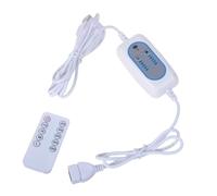 Muyilanc Cable de Control Remoto USB con Temporizador de 2 A 12 Horas, Cable de Extensión con Ajuste de 4 Velocidades para Ventilador de Techo de Escritorio de 5 V y Luz USB.