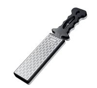 Muyilanc Cuchillo con Placa de Afilado de Diamante 5 en 1, Herramienta de Molienda de Cocina para Exteriores con Superficie de Panal de Grano 400/1000 de Doble Cara