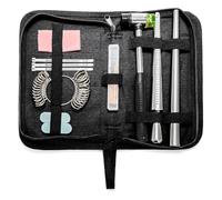 Muyilanc Joyería Anillo Sizer Herramientas Anillo Reparación, Martillo de Goma, Paño de Pulido/Bar/Ágata Cuchillo para la Joyería Que Hace, con Bolsa