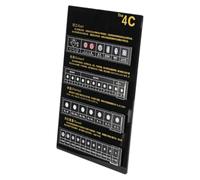 Muyilanc Tablero de Clasificación de Diamantes 4C, Tablero de Exhibición, Herramienta de Identificación de Herramientas de Joyería, Accesorio Didáctico para Clasificación Educativa, B