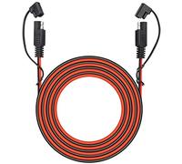 Muyimu - Arnés de desconexión rápida de 2 pines, conector de alimentación de 12 V CC, cargador de batería, cable de extensión de alimentación para motocicleta, coche, tractor, calibre 18 AWG + tapón antipolvo