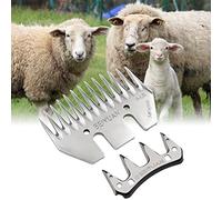 MUYIRTED Peine y Cuchilla, Peines de Corte de Oveja de Acero Inoxidable, Peinetas de Lana Para Cabra (13 Dientes)