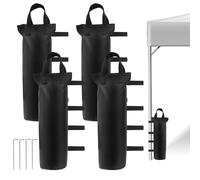 Muyohix Pesos para Carpas, Juego de 4 Sacos de Arena para Pergola de Oxford, Plegables e Impermeables, para Carpas para Exteriores, Carpa Playa, Cenador