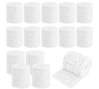 Muyohix Vendas de Yeso, 15 Piezas Venda de Escayola para Manualidades, 5 cm x 270 cm Vendas de Yeso Vendaje para Hacer Moldes del Cuerpo cara Arte Creativo