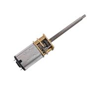 MUYTQAERG Motorreductor Micro GA12-N20-M3*34 CC 3V 6V 12V con Eje roscado alargable y Rueda Dentada metálica(140,12V)