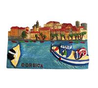 MUYU Magnet Corsica France - Imán para Nevera en 3D, Imanes Nevera Ciudades, colección de Regalo, decoración del hogar y la Cocina, Adhesivo magnético Imanes para Nevera