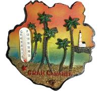MUYU Magnet Gran Canaria España 3D imán para Nevera, decoración del hogar y la Cocina, calcomanía magnética, S+8 imán para refrigerador, Regalo de Recuerdo turístico
