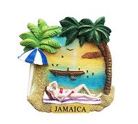 MUYU Magnet Imán para Nevera de Jamaica 3D, colección de Regalo de Recuerdo, decoración del hogar, decoración de Cocina, imán magnético Jamaica para Nevera