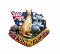 MUYU Magnet Wild Animals Bandera Nacional de Australia 3D imán de Nevera de Viaje Recuerdo de Regalo casa Cocina decoración magnética calcomanía, Australia imán Collection