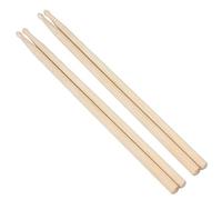MuzcYM 2 pares de baquetas de madera de arce 7A para ejercicios de tambor de jazz, tambor de punta de madera para estudiantes y adultos