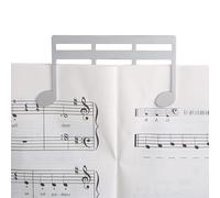MuzcYM Clips de Partitura de Música de Metal Clip para Atrás Pinza de Partituras Nota Musical Clip Libro para Jugar Libros, Piano, Guitarra, Violín, Teclado