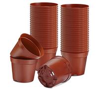 Muzhira Macetas para Semillas, 10cm 40pcs Macetas de Cultivo para Plantas para Al Aire LibreJardín Plantas Plántulas y Semillas