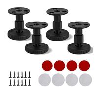 MUZHUPGUZ 4 Piezas Patas para Muebles Regulables 27-64 mm, Patas Regulables, Patas Ajustables, Patas Mueble para Mesas Muebles Sofás Mesa Estantes Gabinete, se Pueden perforar o autoadhesivos