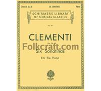 Muzio clementi: six sonatinas op.36 piano (Schirmer's Library of Musical Classics, 811)