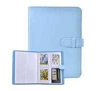 MUZIRI KINOKOO Álbum de fotos de 128 bolsillos para Instax Mini EVO/Mini 12/Mini Liplay/Mini 41 cámara fotos, Fuji Mini 11/40/99/90/25/9/8/7+ película de 3 pulgadas libro de fotos - Azul