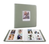 MUZIRI KINOKOO Álbum de Fotos de 288 Bolsillos para Instax Wide EVO/400/300/210/Link WIDE, Álbum de Cuero PU, Álbum de Fotos Recuerdo de Colección de Películas de 4.25 x 3.4 Pulgadas - Verde