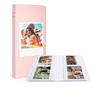 MUZIRI KINOKOO Álbum de Fotos de 64 Bolsillos para Cámara Fuji Instax Wide EVO/400/300/210/Link WIDE, Películas de 5 Pulgadas, Álbum Recuerdo de Cuero PU para Cámara Instantánea Serie Wide-Rosa