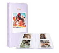 MUZIRI KINOKOO Álbum de Fotos de 64 Bolsillos para Cámara Fuji Instax Wide EVO/400/300/210/Link WIDE, Películas de 5 Pulgadas, Álbum Recuerdo de Cuero PU para Cámara Instantánea Serie Wide-Morado