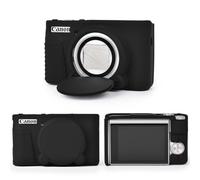 MUZIRI KINOKOO Canon SX730 SX740 HS Funda, Funda de Silicona Suave para cámara Canon PowerShot SX740/SX730 HS - Funda Protectora Ligera y Antiarañazos - Negro