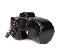 MUZIRI KINOKOO Fuji XT5 - Funda de piel sintética retro para cámara réflex digital Fuji XT5/X-T5 - Funda Fuji XT5 con versión de apertura inferior y correa para el hombro y bolsillo de almacenamiento