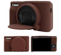 MUZIRI KINOKOO Funda de silicona compatible con cámara digital Canon Powershot SX740/SX730 HS, funda protectora de goma suave SX740 HS con cubierta de lente extraíble, antideslizante y antiarañazos