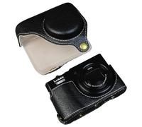 MUZIRI KINOKOO Funda para cámara digital Panasonic Lumix DC-TZ99, de piel sintética, para Lumix TZ99, funda extraíble con correa de hombro ajustable, color negro