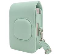 MUZIRI KINOKOO Funda para Instax Mini LiPlay+/LiPlay Plus - Protectora de Cuero PU con Textura de Lichi para Cámara Instantánea Híbrida Fuji Mini LiPlay+ -con Correa de Hombro Ajustable -Verde Matcha