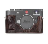 MUZIRI KINOKOO Funda para Leica M11 M11-P, Estuche Protectora de Cuero Genuino Premium para cámara Leica M11/M11-P, con empuñadura y diseño de Apertura Inferior - Café