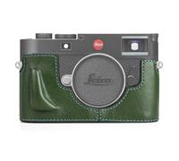 MUZIRI KINOKOO Funda para Leica M11 M11-P, Estuche Protectora de Cuero Genuino Premium para cámara Leica M11/M11-P, con empuñadura y diseño de Apertura Inferior - Verde