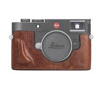 MUZIRI KINOKOO Funda para Leica M11 M11-P M EV1, Funda Protectora de Cuero Genuino de Primera Calidad para cámaras Leica M11/M11-P/M-EV1, con empuñadura y diseño con Fondo Abierto - Marrón