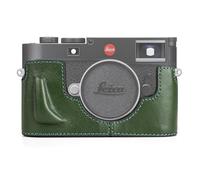 MUZIRI KINOKOO Funda para Leica M11 M11-P M EV1, Funda Protectora de Cuero Genuino de Primera Calidad para cámaras Leica M11/M11-P/M-EV1, con empuñadura y diseño con Fondo Abierto - Verde