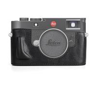 MUZIRI KINOKOO Funda para Leica M11 M11-P M EV1, Funda Protectora de Cuero Genuino de Primera Calidad para cámaras Leica M11/M11-P/M-EV1, con empuñadura y diseño con Fondo Abierto - Negro
