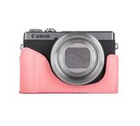 MUZIRI KINOKOO Funda protectora para cámara Canon G7X Mark III / G7X Mark II / G7X de piel sintética para Canon G7X III / G7X II / G7X, funda inferior para cámara con apertura inferior y diseño de