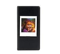 MUZIRI KINOKOO Mini álbum de fotos de cuero de PVC compatible con Fuji Instax SQUARE SQ1 SQ20 SQ10 SQ6 Camera Share SP-3 Soporte para fotos 64 bolsillos (negro)
