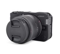 MUZIRI KINOKOO Silicona Funda para cámara Canon EOS R50 V - Funda Protectora de Goma Suave para cámara Digital EOS R50 V/EOS R50V - Funda Suave Fina y antiarañazos - Negro
