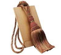 MUZIT Abrazaderas for Cortinas, Abrazaderas de Cuerda for, 1 Unidad, Abrazadera con Borla for Cortina, poliéster, Soporte Individual for, decoración for el hogar, Flecos Hecha a Mano(Orange)