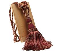 MUZIT Abrazaderas for Cortinas, Abrazaderas de Cuerda for, 1 Unidad, Abrazadera con Borla for Cortina, poliéster, Soporte Individual for, decoración for el hogar, Flecos Hecha a Mano(Red)